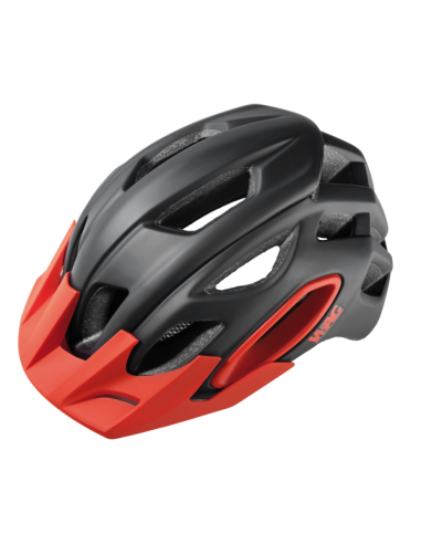 Casco OAK - L (60-64 cm), nero rosso